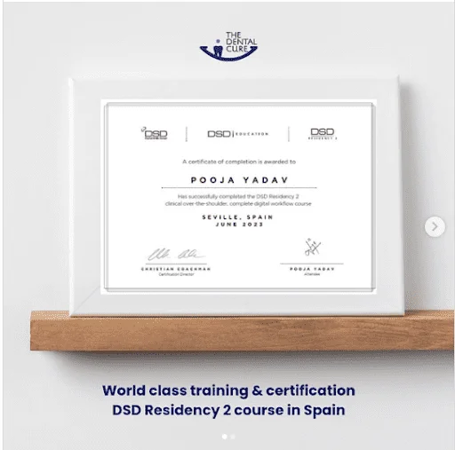 DSD Residency 1 certificate